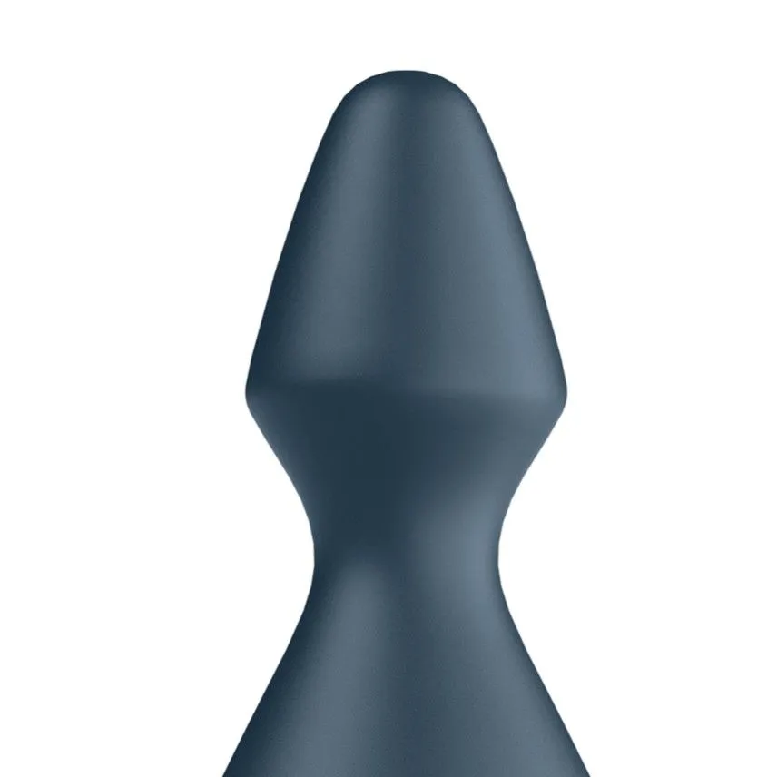 пробка анальная с вибрацией satisfyer lolli plug 1, серая в Севастополе