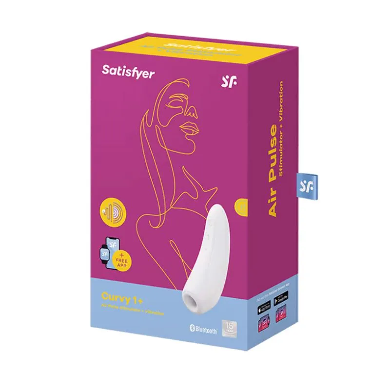 вакуум-волновой бесконтактный cтимулятор satisfyer curvy 1+, белый в Севастополе
