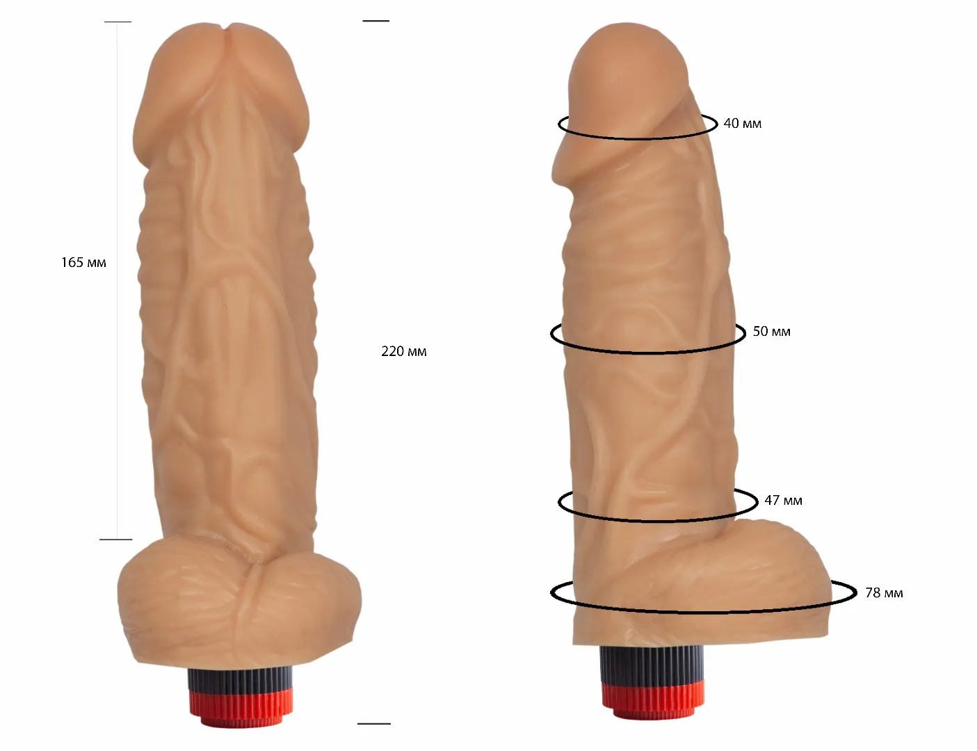 вибромассажер-реалистик в ламинате (конг) 115500ru в Севастополе