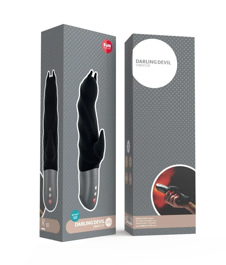 вибратор fun factory darling devil battery plus, черный в Севастополе