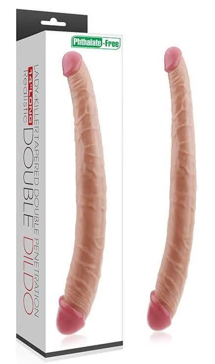 фаллоимитатор двойной lovetoy lady-killer double dildo, телесный в Севастополе