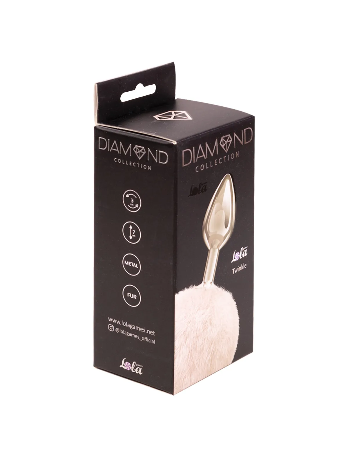 анальная пробка с хвостом diamond twinkle white 4018-01lola в Севастополе