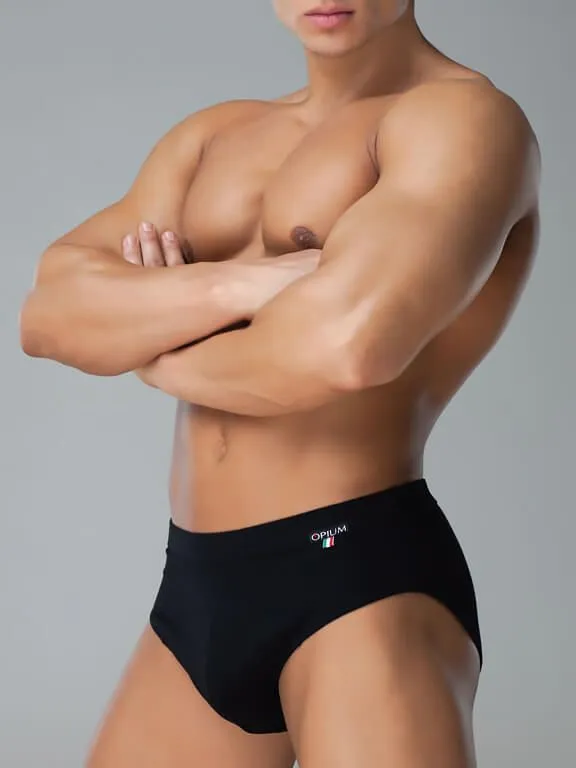 Эротическое трусы-слипы мужские opium r52, черные в Севастополе