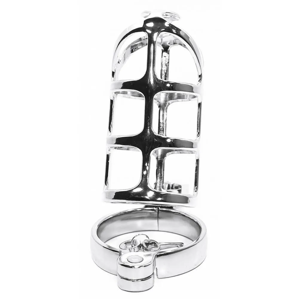 клетка на член pipedream metal worx cock cage xl, металлическая в Севастополе