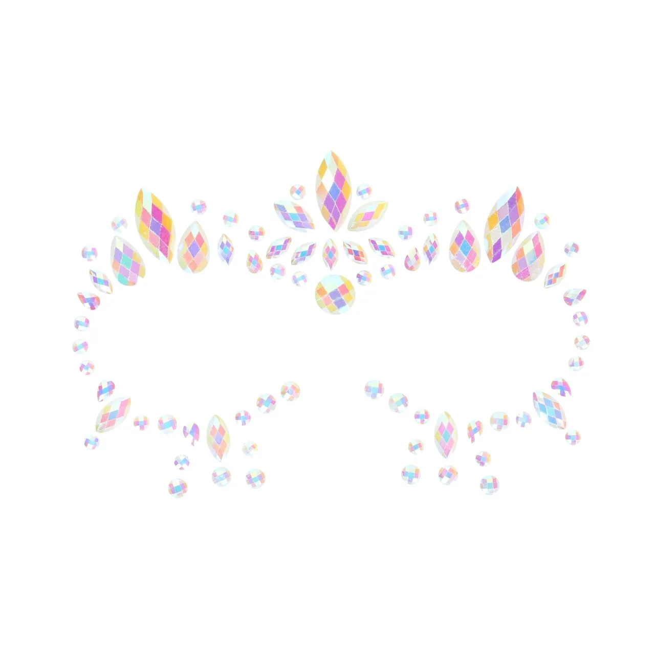 декоративное украшение (камни) на клеевой основе body jewelry stickers - face - glow in the dark - o в Севастополе