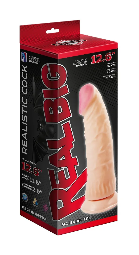 реалистичный фаллоимитатор супергигант с присоской в коробке 950203ru в Севастополе