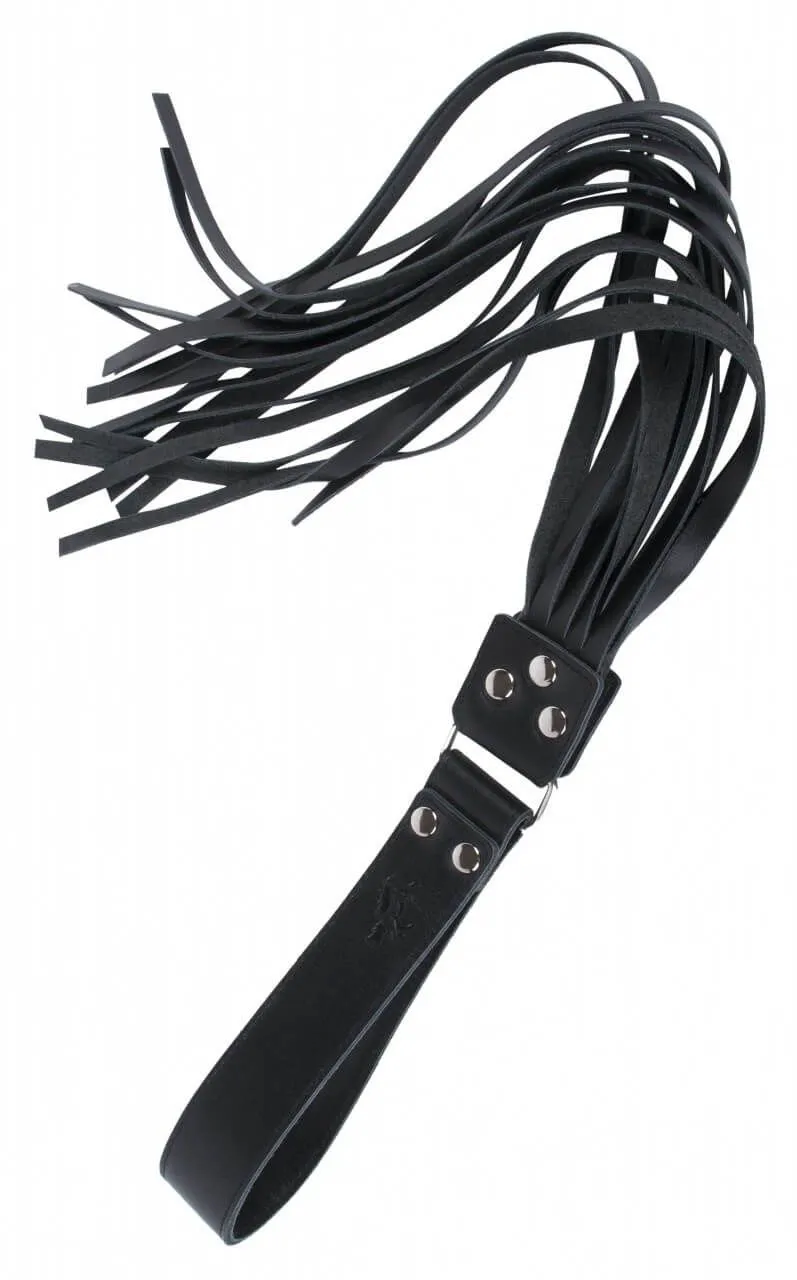 флоггер-кисть tm fire horse кожаный, чёрный в Севастополе