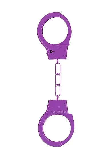 наручники декоративные shots media metal handcuffs, фиолетовые в Севастополе