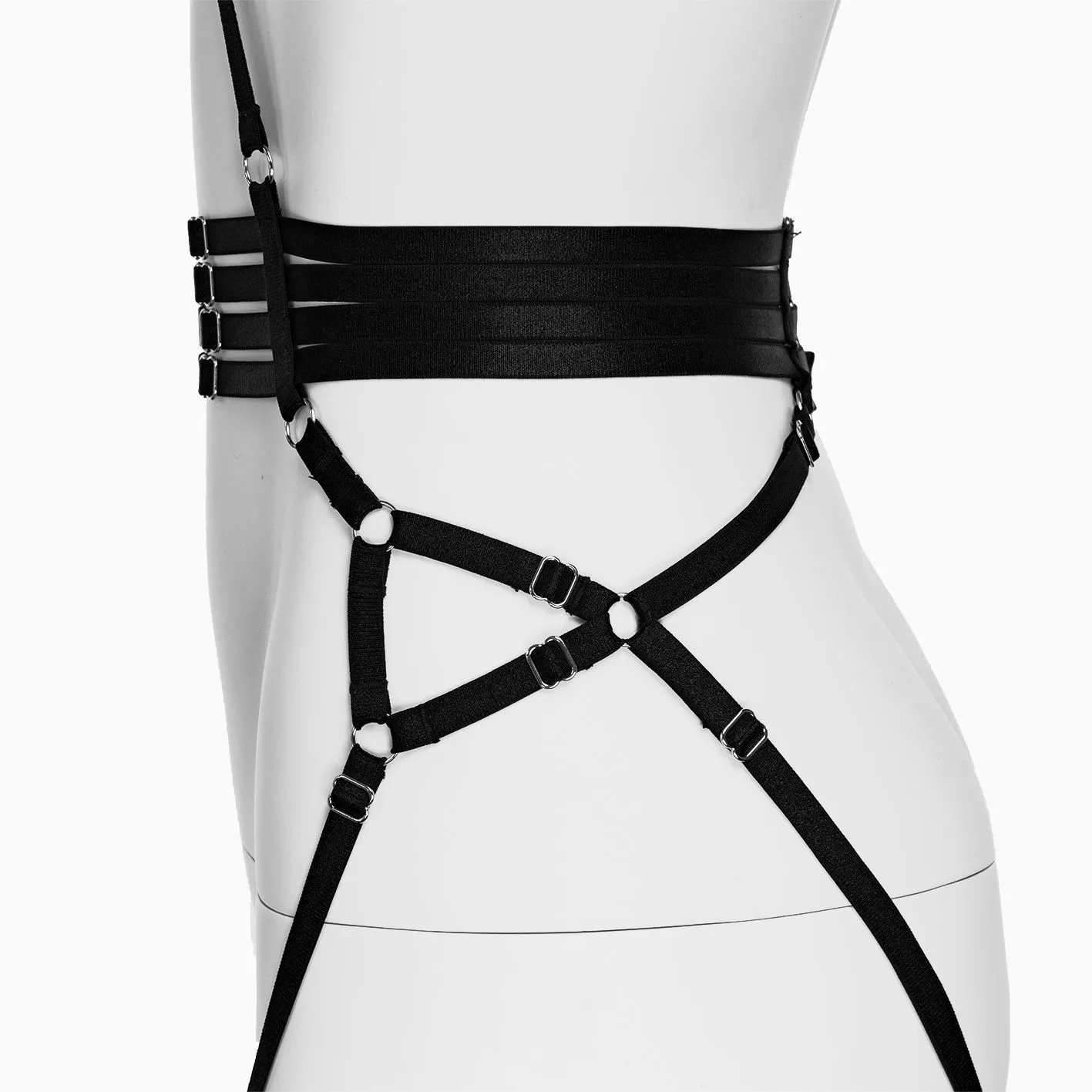 портупея pinkrabbit bandage elastic, чёрный в Севастополе