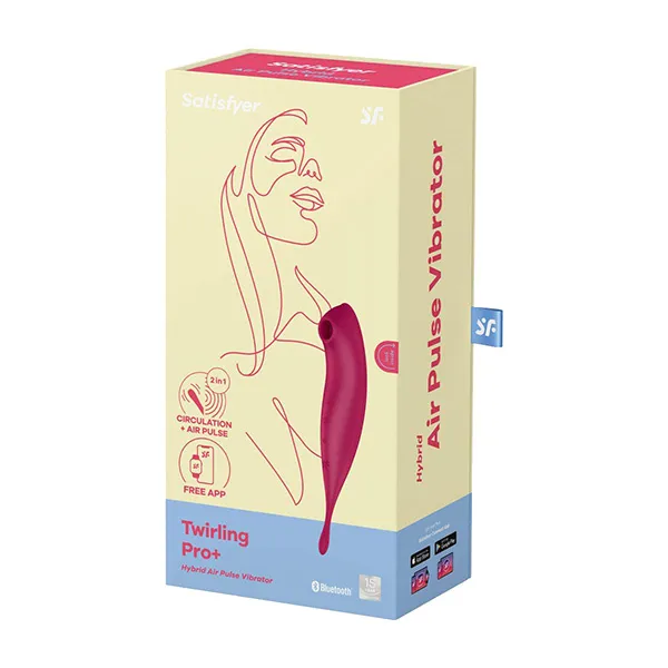 вакуумный массажер satisfyer twirling pro+ dark red 043906sa в Севастополе