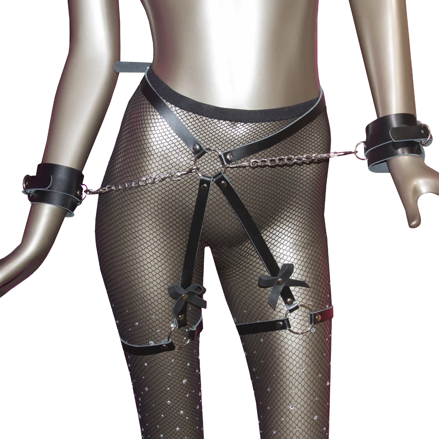 Эротическое гартеры с наручниками passion belts харди в Севастополе