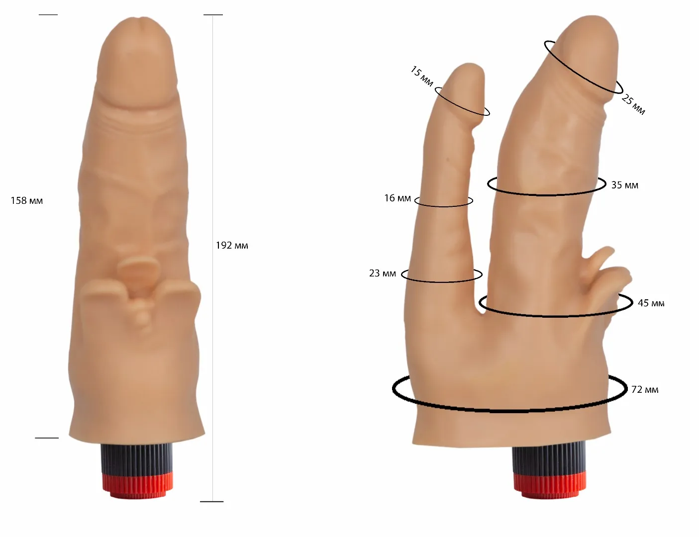 вибратор гелевый двойной 114900ru в Севастополе