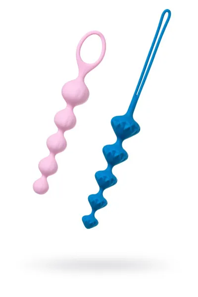 набор из 2 цепочек satisfyer beads colored 000862sa в Севастополе
