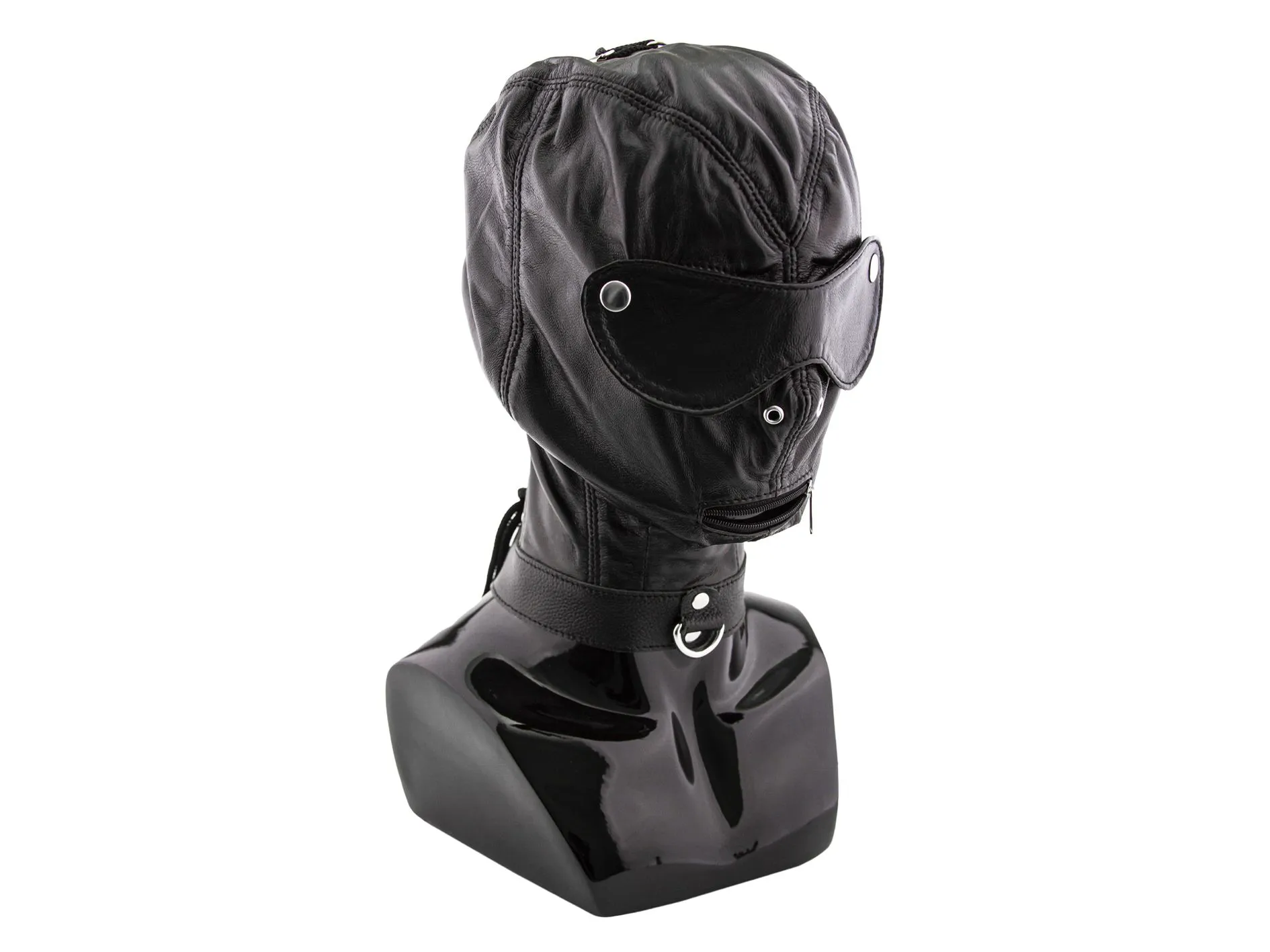 шлем pinkrabbit с ошейником и шорами, черный в Севастополе