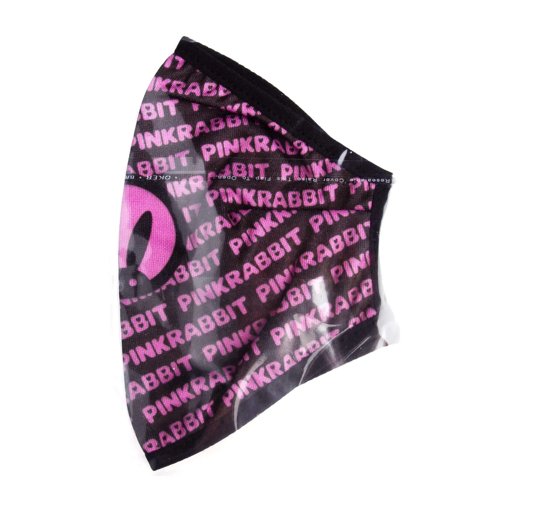 декоративная маска для лица pinkrabbit черно-розовая в Севастополе