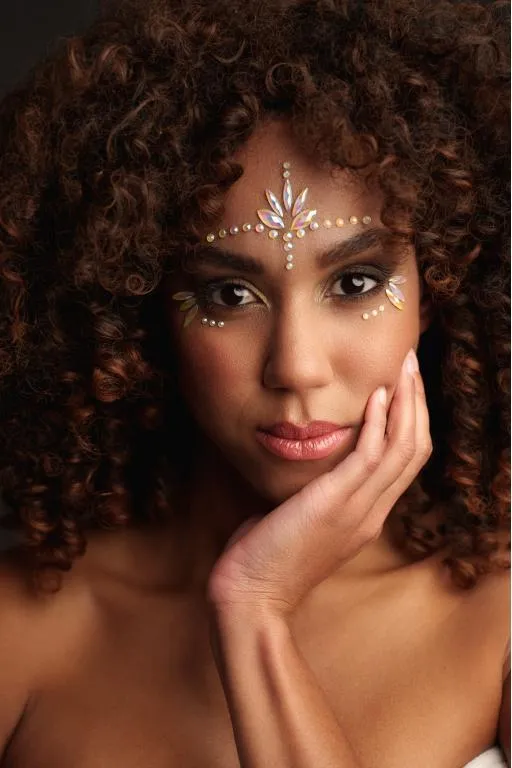 декоративное украшение (камни) на клеевой основе body jewelry stickers - face - glow in the dark - o в Севастополе