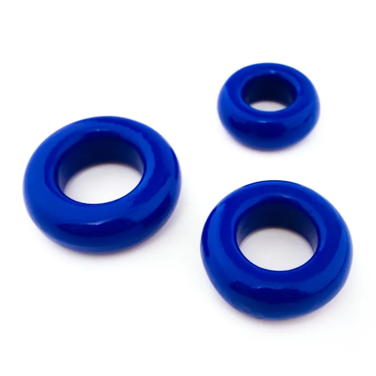 набор эрекционных колец pinkrabbit toyz, синий в Севастополе