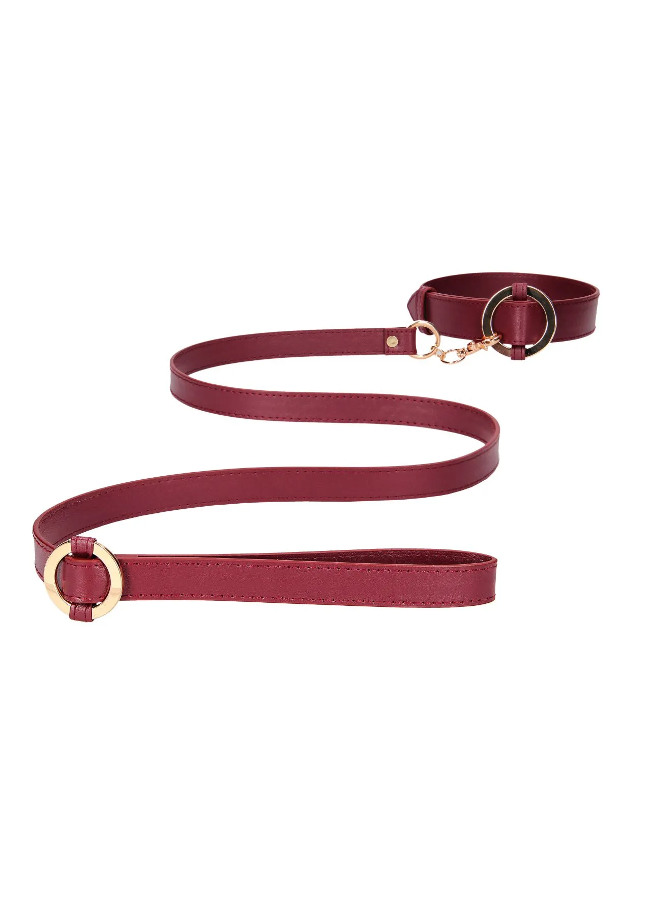 ошейник с поводком ouch ouch! - collar with leash - burgundy в Севастополе