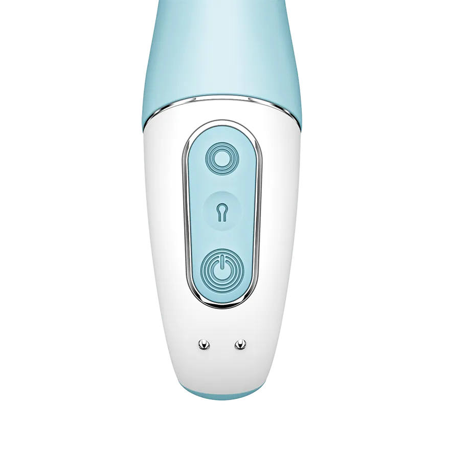 вибратор с функцией расширения satisfyer air pump vibrator 5+ blue 038544sa в Севастополе