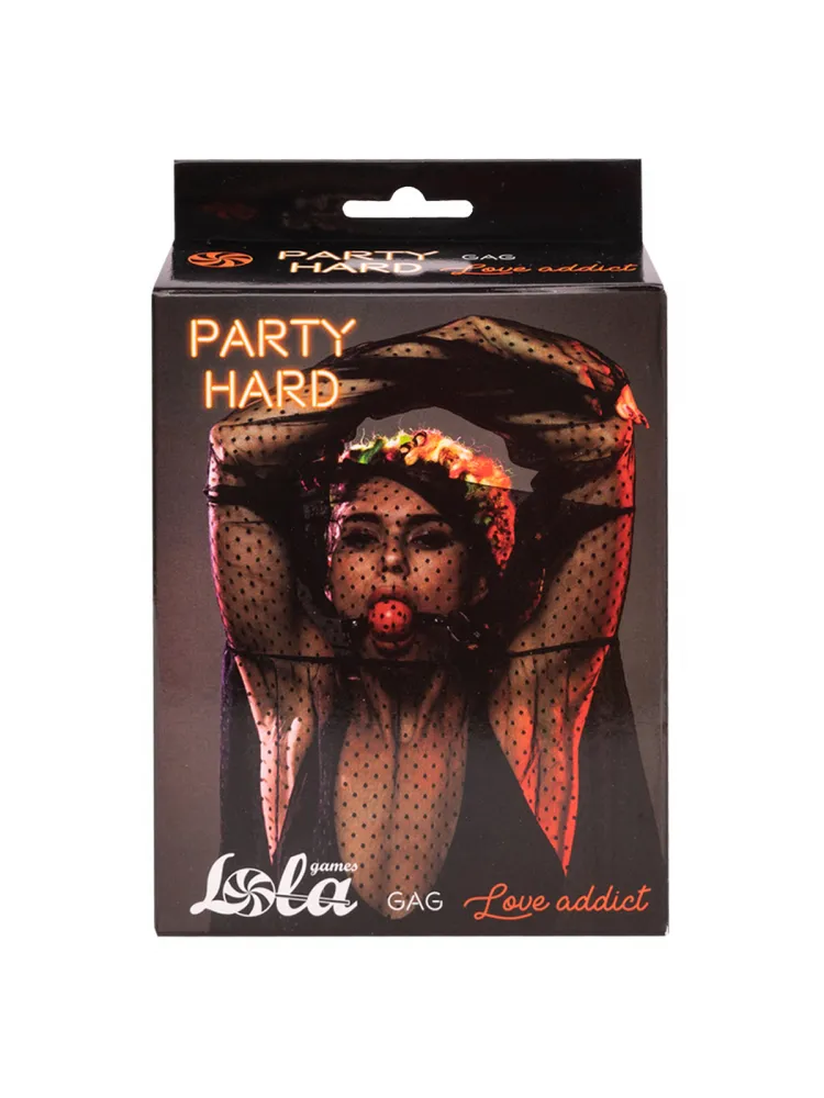 кляп party hard love addict red 1146-02lola в Севастополе