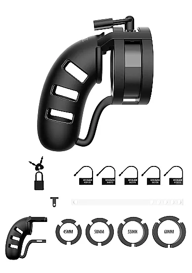 мужской пояс верности sil cage ballsplitter model 19 - chastity - 4.5" в Севастополе