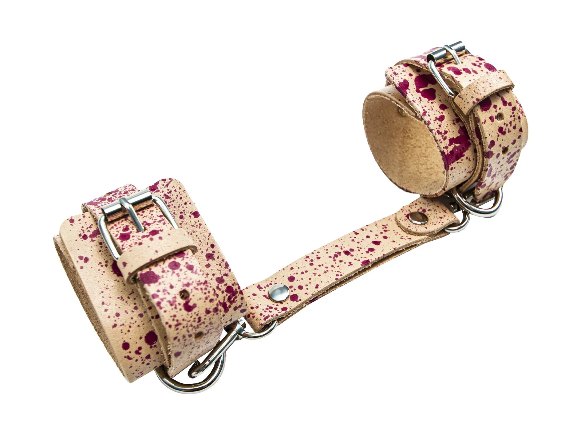 наручники широкие сплэш ручная окраска, красные брызги в Севастополе