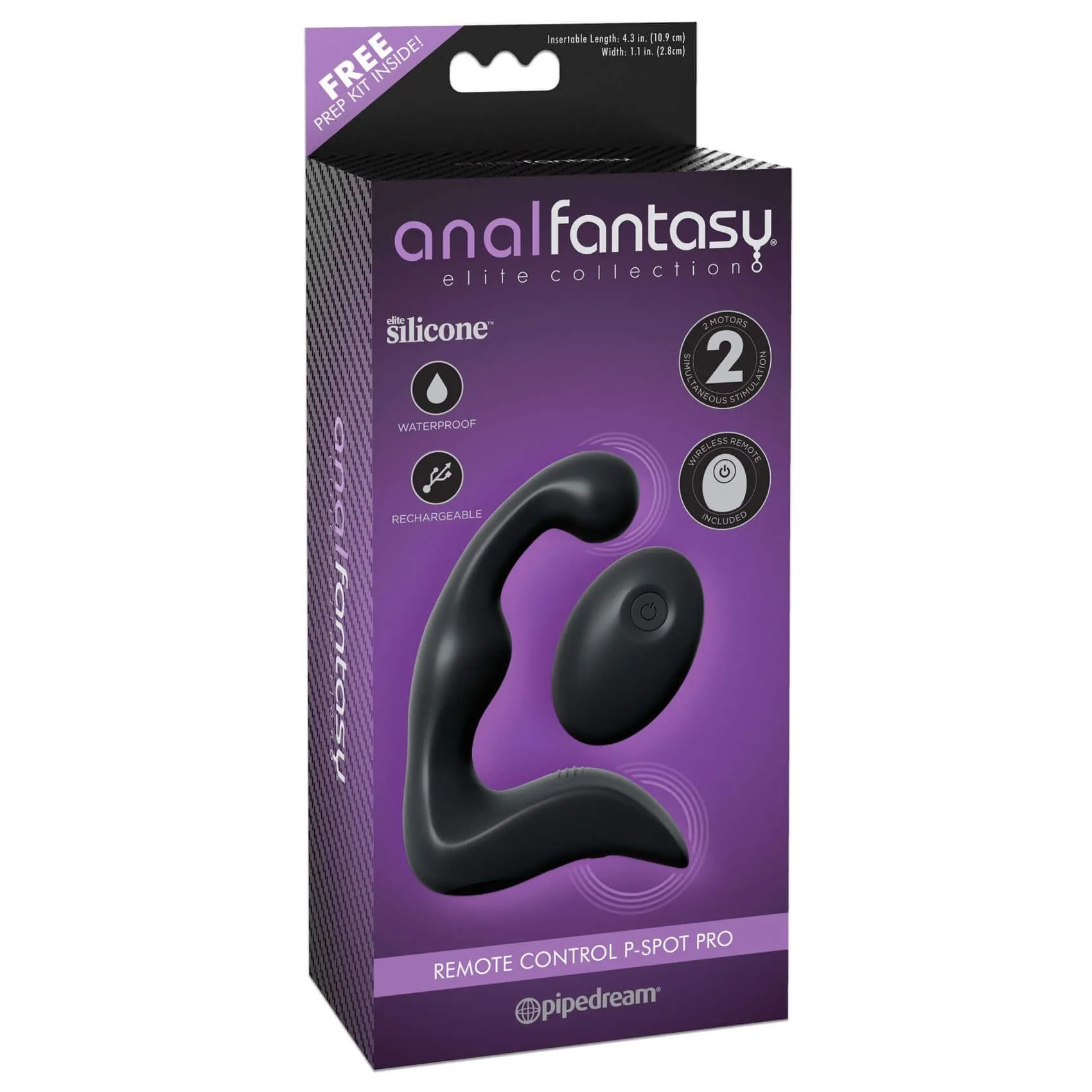 вибростимулятор простаты простаты pipedream anal fantasy p-spot pro, черный в Севастополе