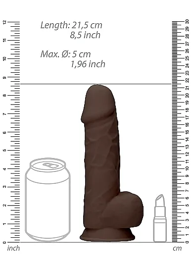 фаллоимитатор silicone dildo with balls - 21,6 см. в Севастополе
