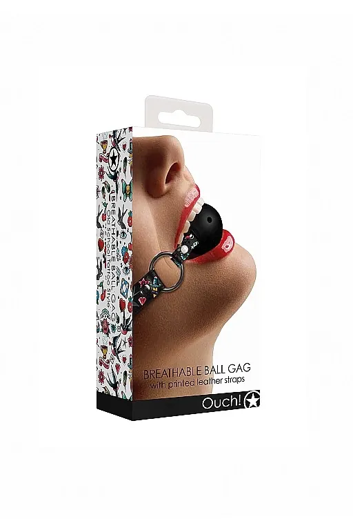 кляп breatheable ball gag old school tattoo style в Севастополе