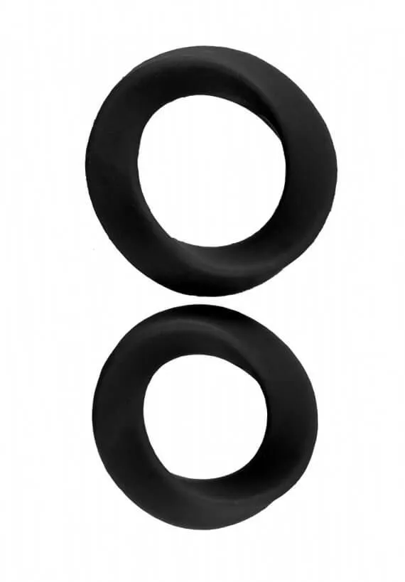 набор эрекционных колец infinity l и xl, черные в Севастополе