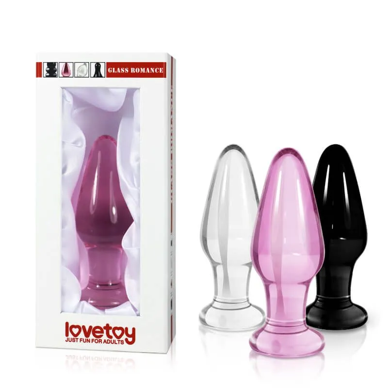 анальная пробка lovetoy glass romance 11, прозрачная в Севастополе
