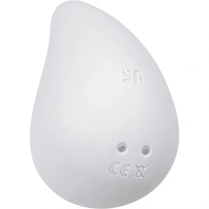 вибромассажер satisfyer dew drop, силикон, белый, 8,1 см в Севастополе