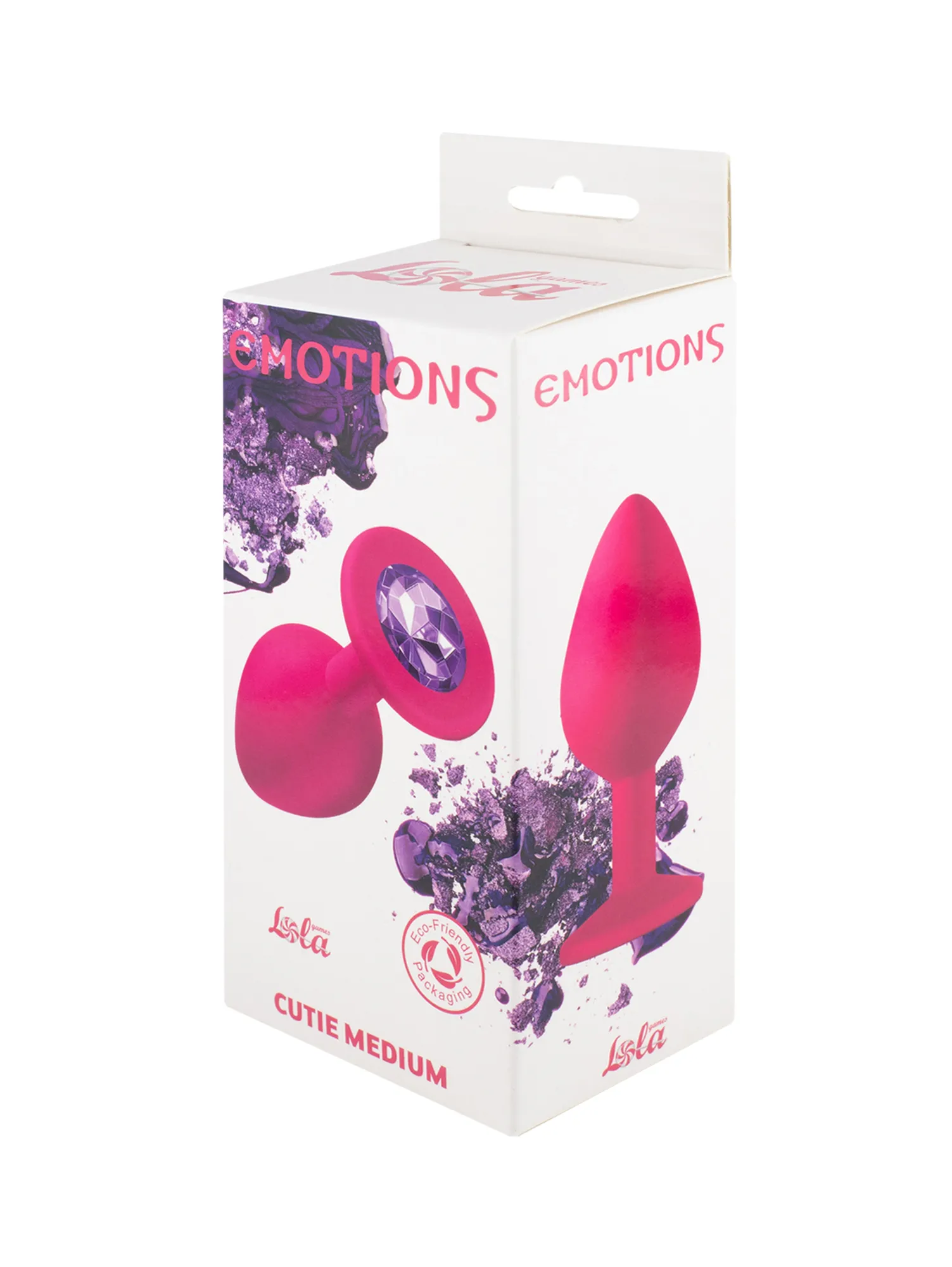 анальная пробка emotions cutie medium pink dark purple crystal 4012-02lola в Севастополе