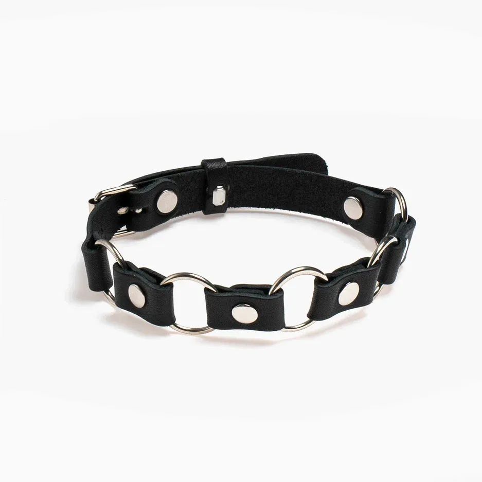 чокер pink rabbit кожаный с кольцами в Севастополе