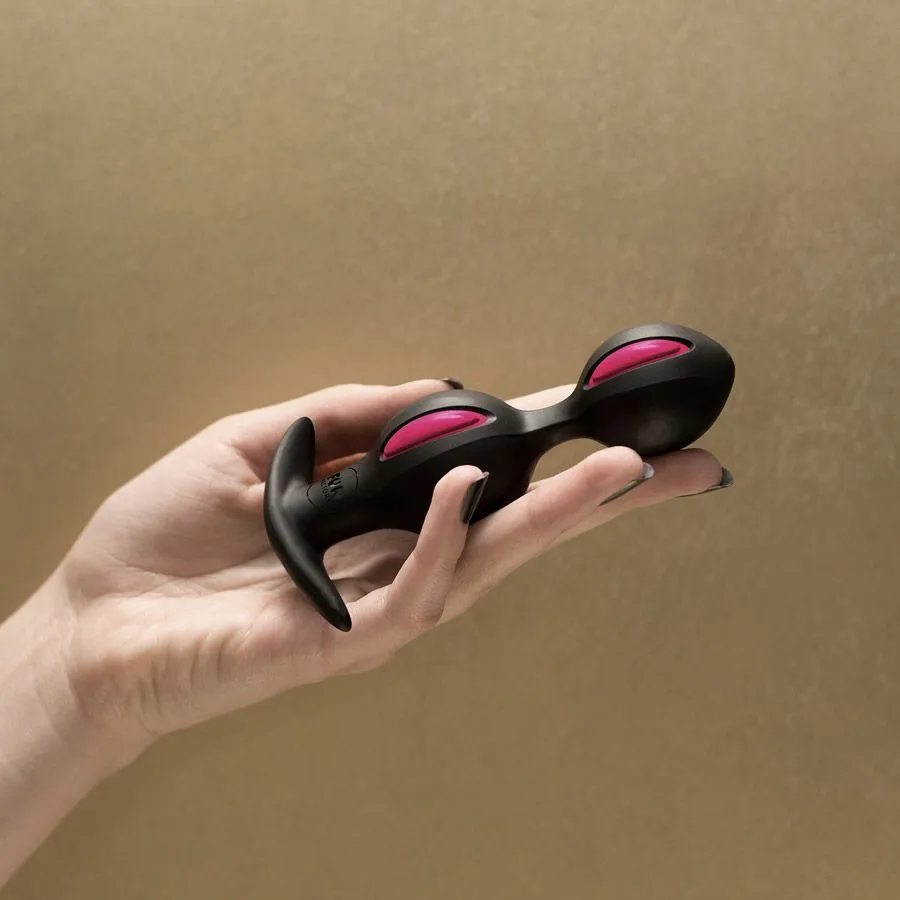 анальные шарики fun factory b balls, черно-малиновые в Севастополе