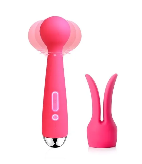 универсальный массажер с насадкой svakom emma, розовый в Севастополе