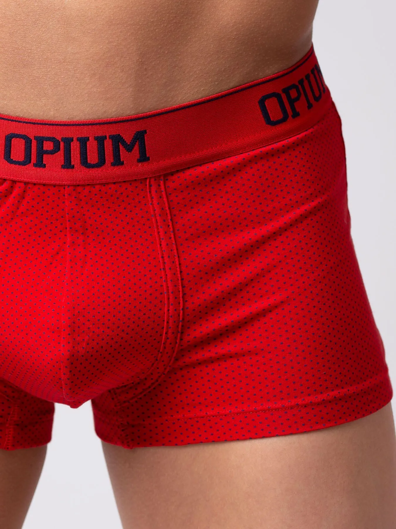 Эротическое трусы мужские боксеры opium r128, красные в Севастополе