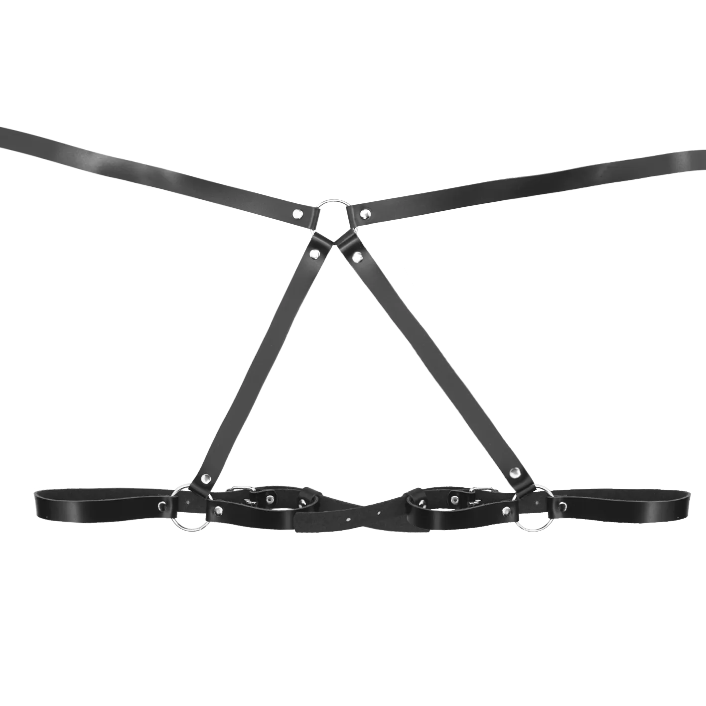 Эротическое бондажный комплект pinkrabbit бэк на ягодицы, черный в Севастополе