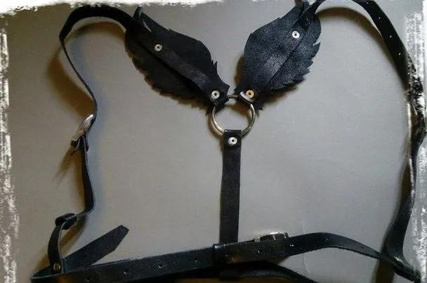 Эротическое бондажный комплект подиум крылья, черный в Севастополе