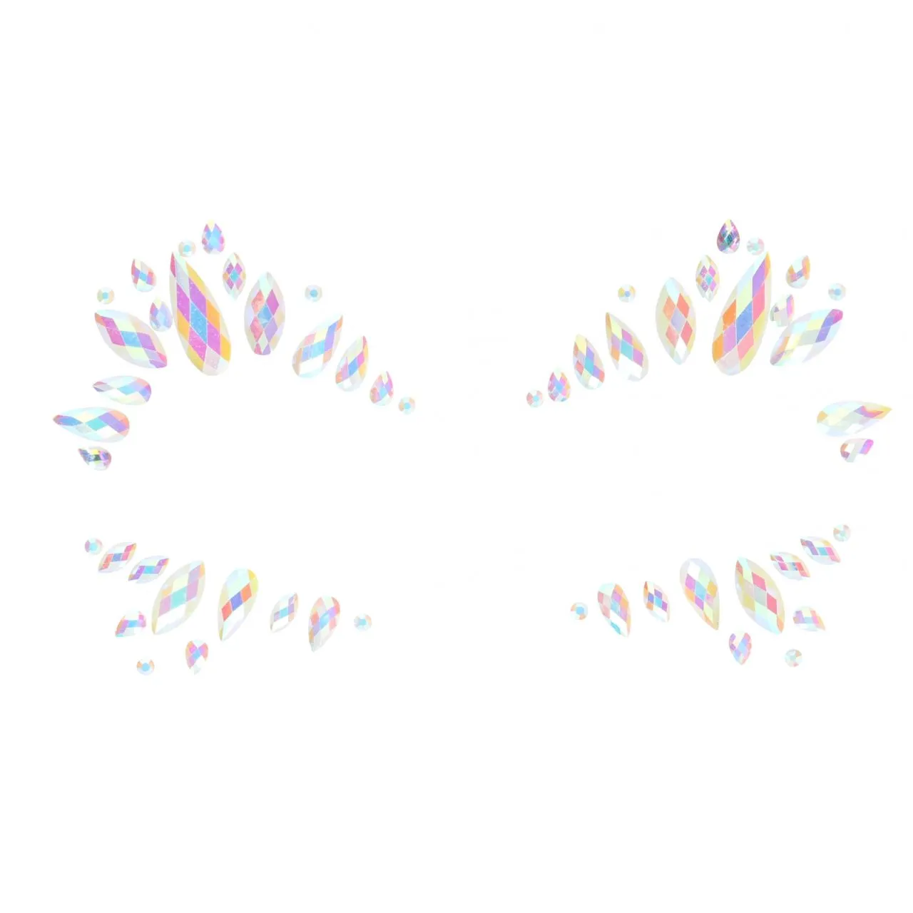 декоративное украшение (камни) на клеевой основе body jewelry stickers - face - glow in the dark - o в Севастополе