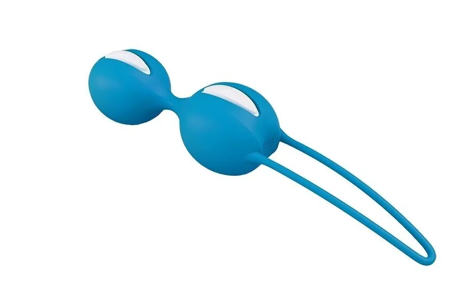 вагинальные шарики fun factory smartballs duo, ярко-голубые в Севастополе