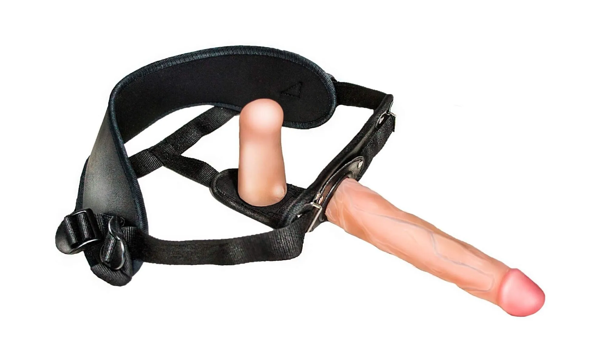 Женский пояс Lovetoy с насадками 5.5 inch, черный