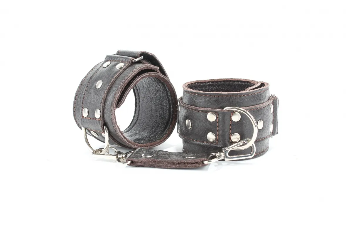 оковы кожаные коричневые 56002ars в Севастополе