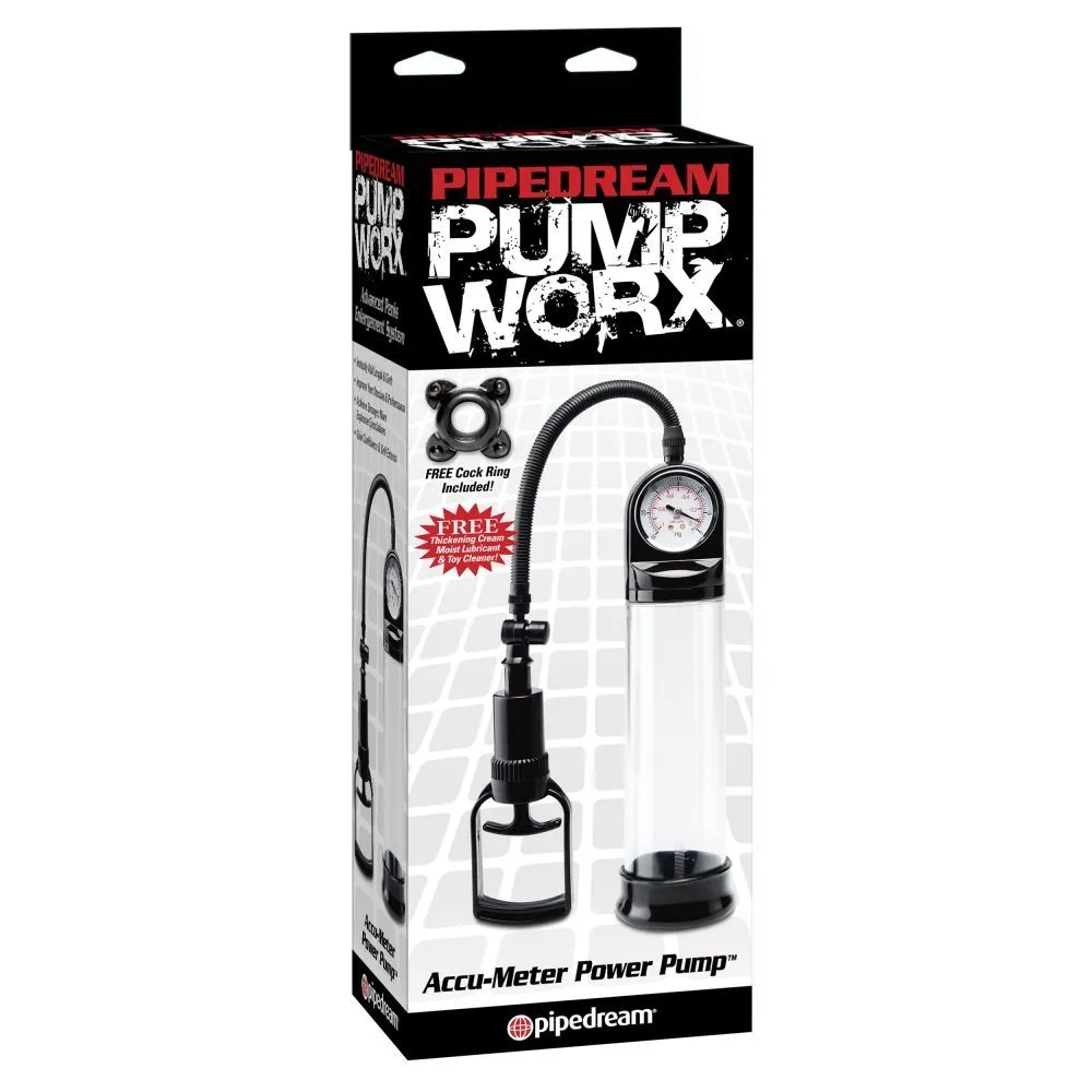 помпа pipedream accu-meter power pump, прозрачная в Севастополе