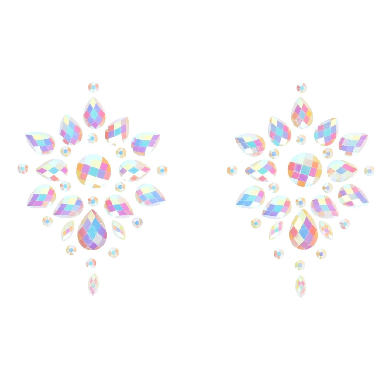 декоративное украшение (камни) на клеевой основе body jewelry stickers - nipples - glow in the dark в Севастополе