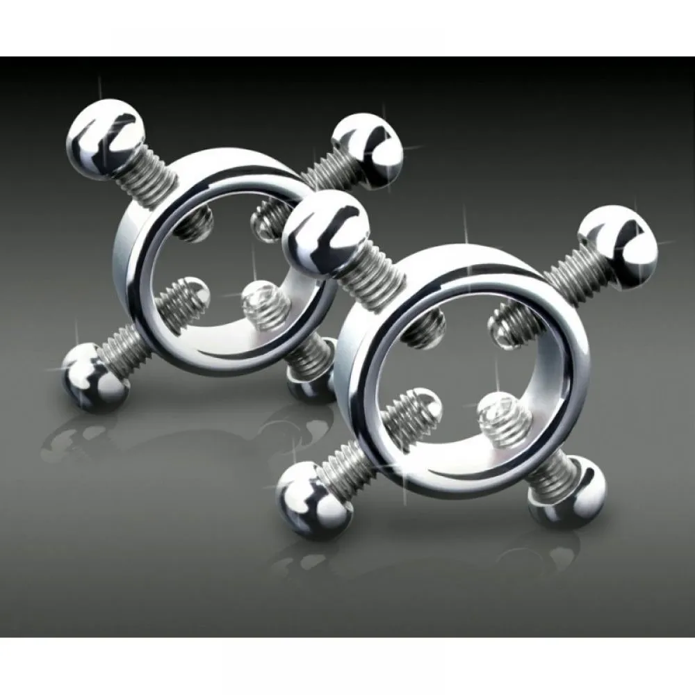 зажимы pipedream metal worx adjustable nipple clamps, металлические в Севастополе