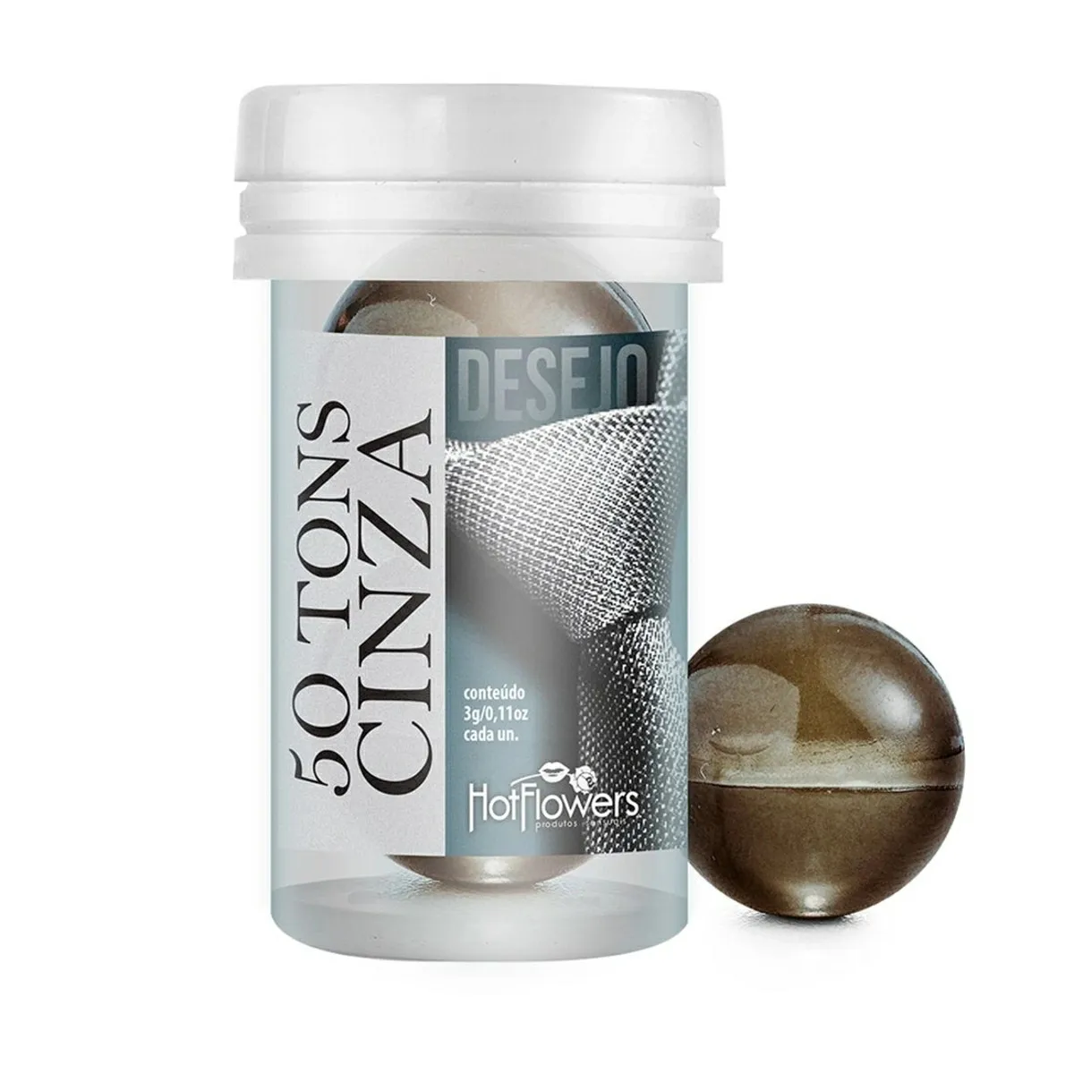 Лубрикант 50 TONS DESIRE на масляной основе в виде 2-х шариков с охлаждающим эффектом