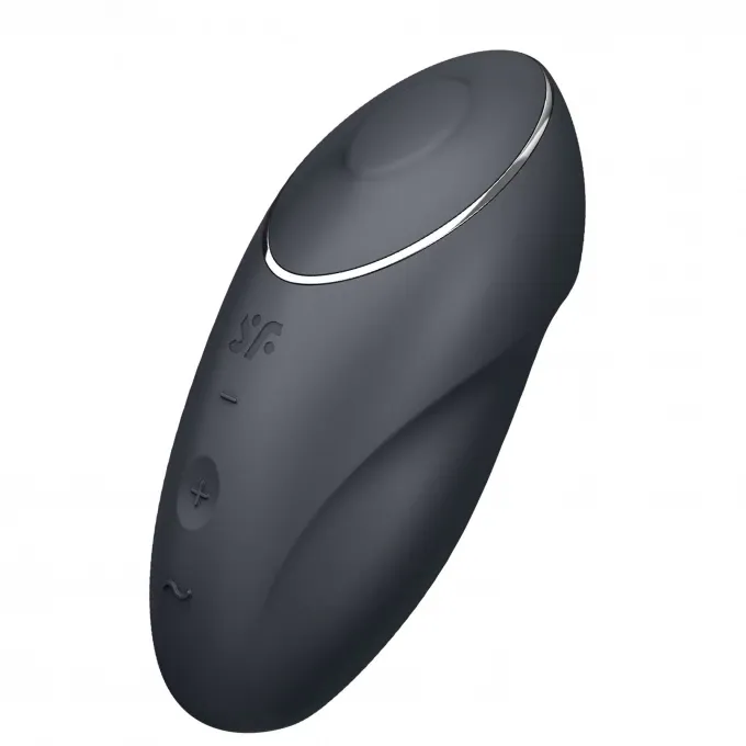 вибромассажер satisfyer tap & climax 1, силикон, серый, 11 см в Севастополе