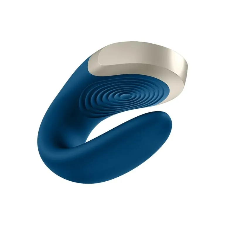 парный вибратор satisfyer double love с возможностью управления через пульт и приложение (голубой) в Севастополе