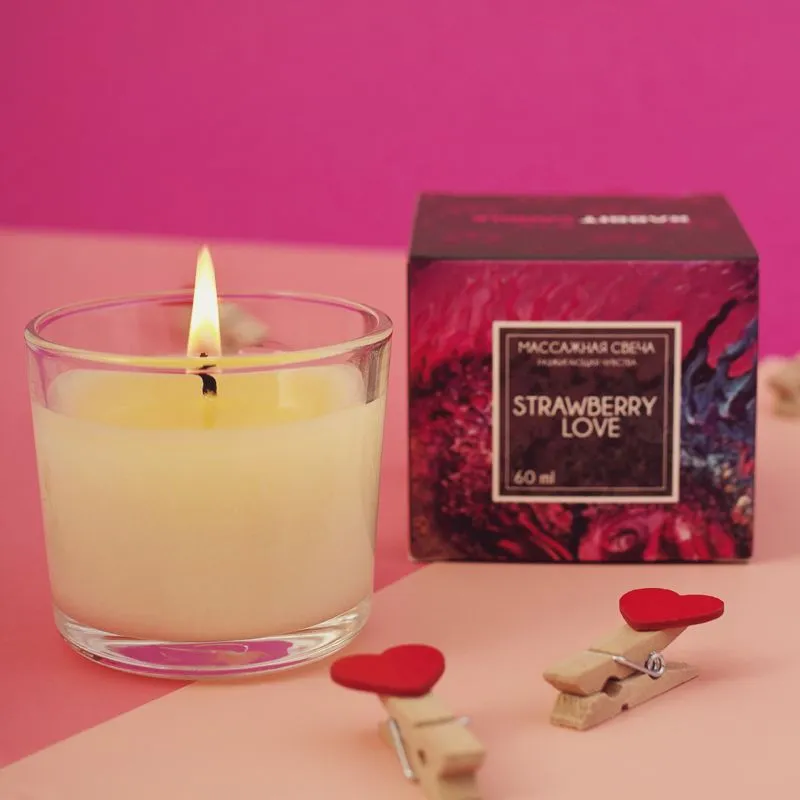 свеча массажная pinkrabbit, аромат strawberry love, 60 мл в Севастополе